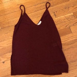 Maroon tank top